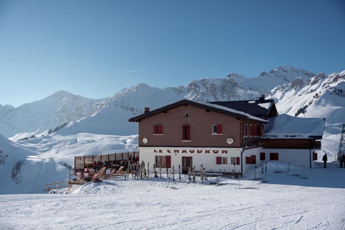 Refuge Du Chaudron Hotel Champery Bagian luar foto